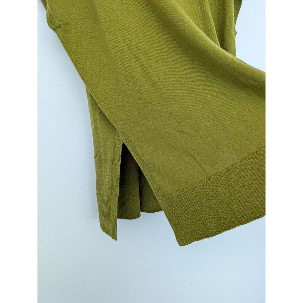 Eileen Fisher Merino Wool Italian Yarn V Neck Longline Sweater Tunic Vest Sz M - Picture 8 of 16